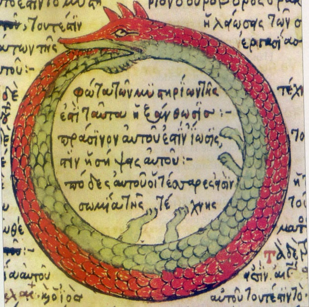 The Ouroboros, is an ancient symbol for eternal cycles of birth, life, death, and rebirth. Cosmic inflation implies our universe, and those in it, are subject to a similar cycle.