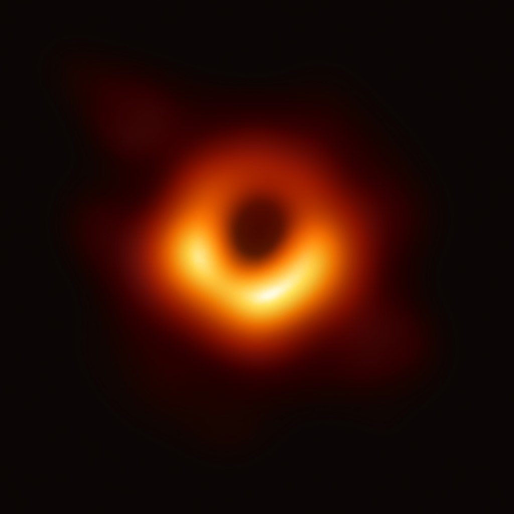 The black hole M87* sits at the center of the M87 Galaxy.
Image Credit: Event Horizon Telescope